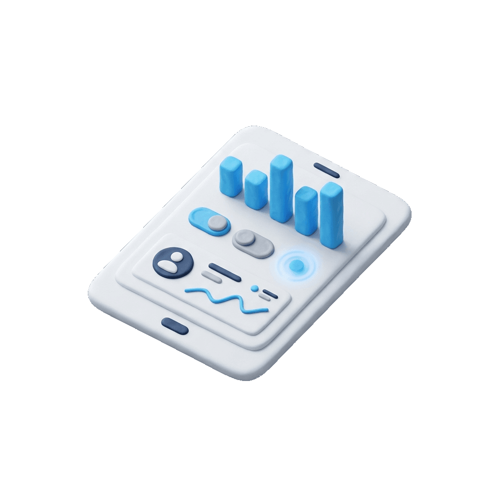 Dedicated Client CRM 3D Clay Icon